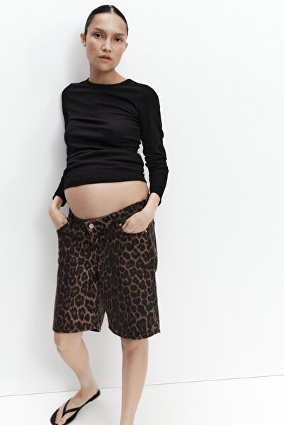 H&M MAMA Kot Bermuda Şort