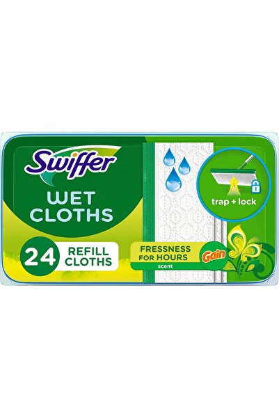Swiffer Wet Cleaning Cloths, Original Scent, 24 Pieces
