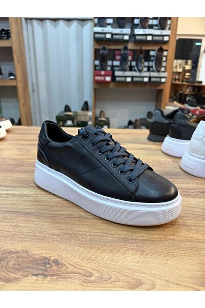 SWORD Hakiki Deri Bağcıklı Erkek Sneaker - Günlük Ayakkabı Sneaker