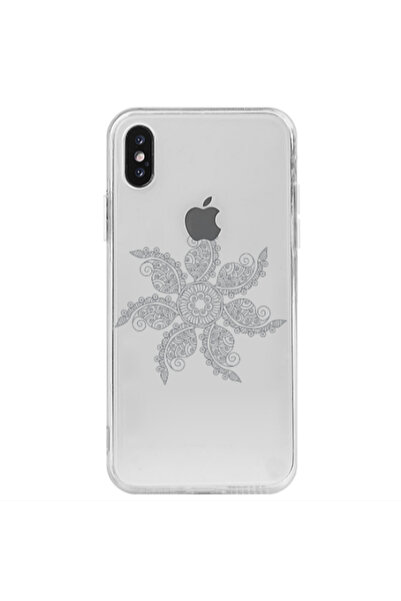 Other Apple iPhone Xs Mandala D24 Transparent Silicone TPU Θήκη