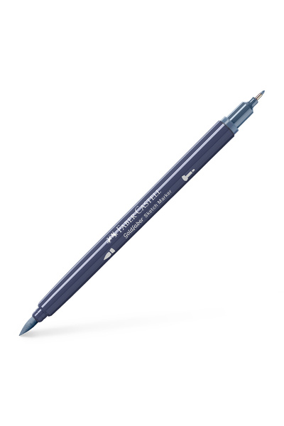 Faber Castell Marker pentru schițe cu 2 vârfuri Gri Rece XIII 243 Goldfaber F...
