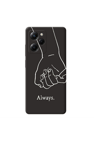 Other Xiaomi Poco X5 Pro Always Black Colored Silicone TPU Θήκη
