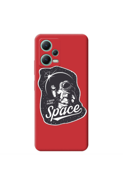 Other Xiaomi Redmi Note 12 Pro 5G I need more spacee Red Colored Silicone TPU...