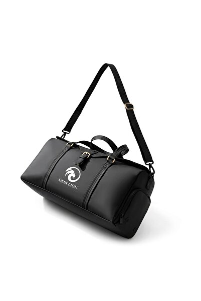 DESI LION Gym Bag for Men & Women – Premium Waterproof Sports Duffel Bag with Shoe Compartment & Wet Pocket, Large Travel Workout Fitness Bag, 50 x 20 x 24 cm