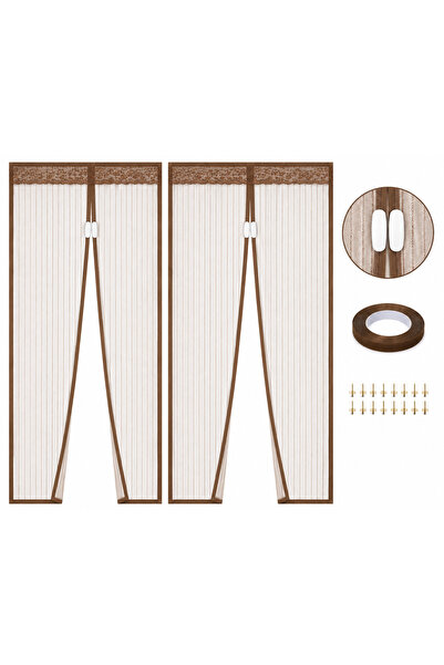 OEM Set 2 Plase Magnetice Antiinsecte pentru Ușă și Balcon, 100x210 cm, Închi...