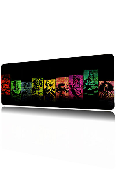 Halura One Piece Zoro 40X90 Patterned Digital Printed Gaming Mousepad XXL wit...