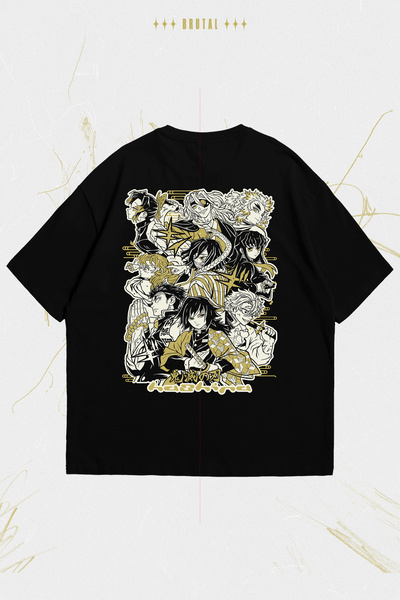 Brutal Dept. Demon Slayer Hashira Anime Printed Oversize T-Shirt Unisex