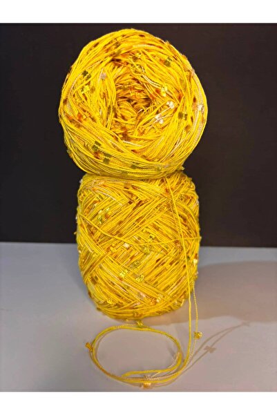 Ana&Kuzusu İplik Yellow Viscose Cotton Bamboo, Butterfly Yarn Mix (Summer, Se...