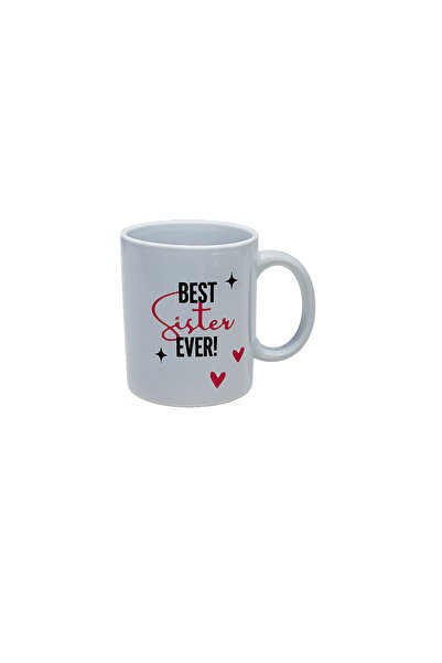 WHB White Porcelain Mug, Printed with Graphics and Phrases