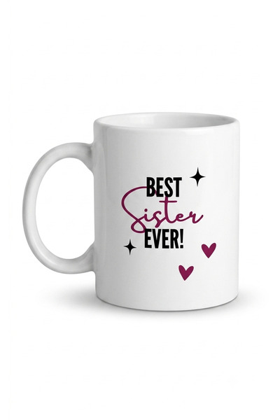 WHB White Porcelain Mug, Printed with Graphics and Phrases