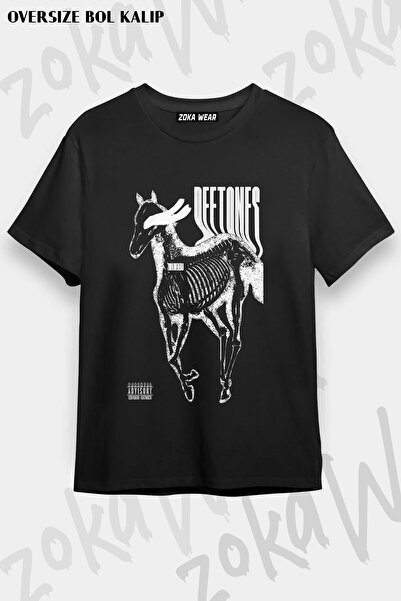 ZOKAWEAR Μπλουζάκι Unisex Loose Fit Deftones v18 με στάμπα