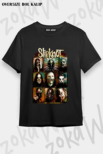 ZOKAWEAR Μπλουζάκι Unisex Loose Fit Slipknot v32 με στάμπα