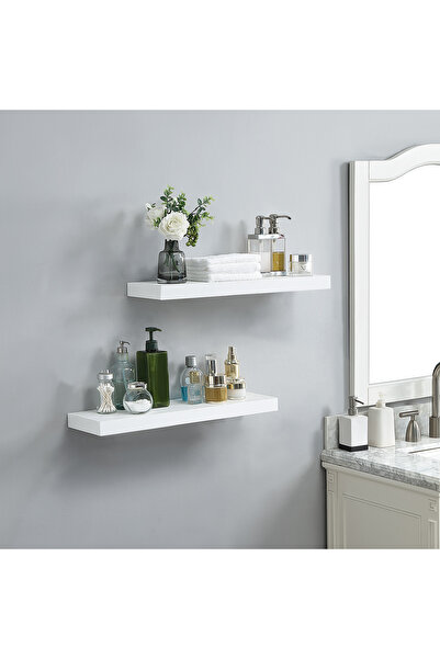 Topone1Topone1 2-Piece Wall Mount Set: Wall-Mounted Floating Shelves, 23 x 7 ...
