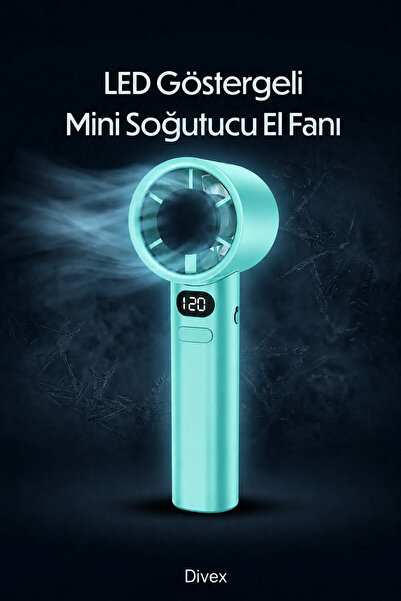 Divex Turbo El Fanı 120 Kademe Ayarlanabilir Mini Vantilatör