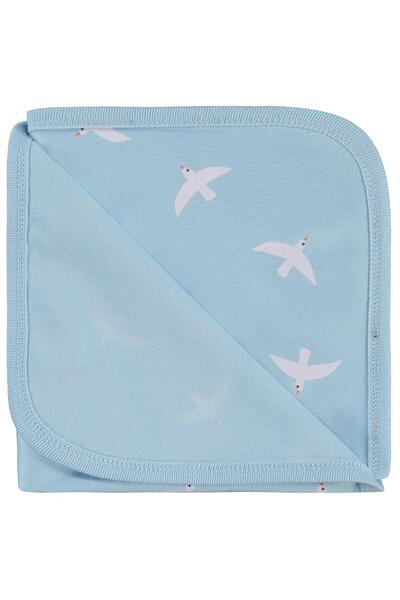 Civil Baby Bird Print 80*90 Blanket - Blue