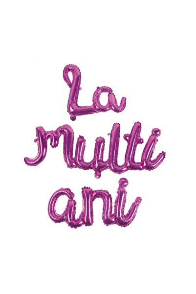MP Mirific Party Set de baloane din folie metalică, La mulți ani, Mov