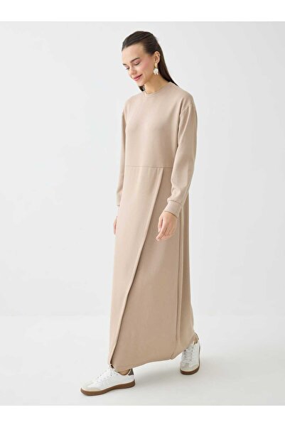 refka casual dress Modanisa CREW NECK REFKA CASUAL - Maxi dress - green