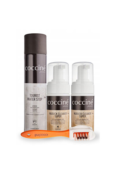 Coccine Kit de curatare a incaltamintei, Coccine, 4 in 1, 2x 100 ml spuma pen...