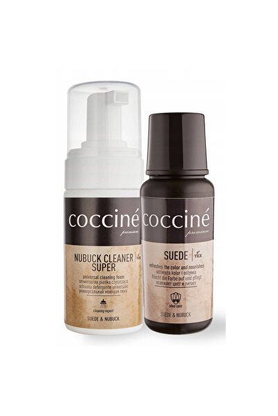 Coccine Set de ingrijire, Coccine, Suede Renovator, 75 ml + Spuma de curatare...