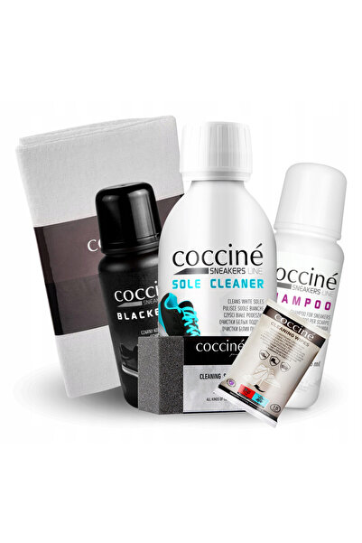 Coccine Set de ingrijire a incaltamintei, Coccine, Blackener + Solutie de cur...
