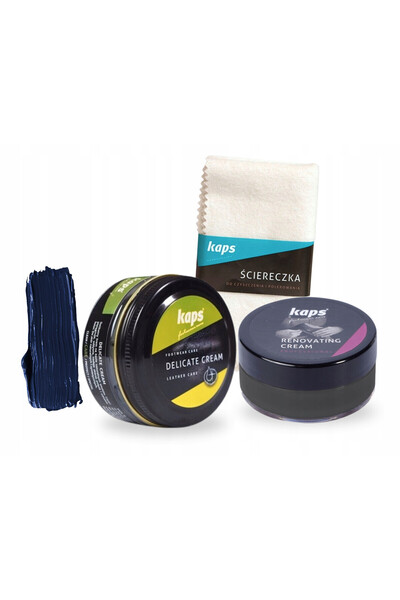 kaps Set de ingrijire a incaltamintei, Kaps, 3 in 1, laveta din bumbac 30x33,...