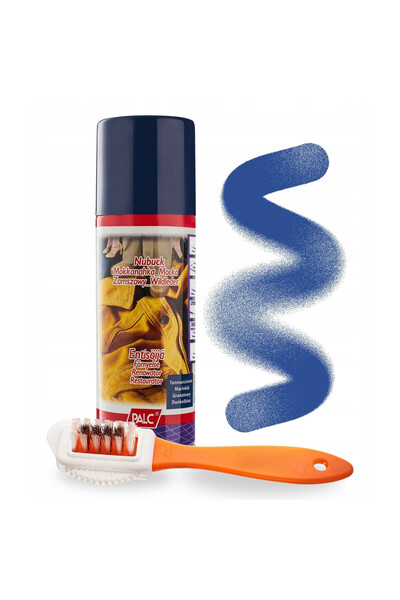 Palc Kit de renovare piele intoarsa, deget, spray bleumarin 200 ml, pensula c...