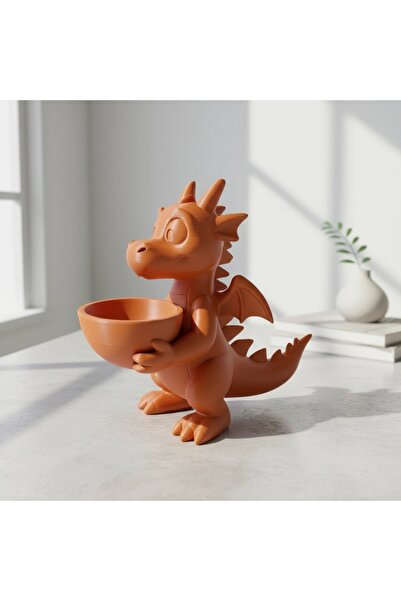 OEM 3D Printed Decorative Dragon with Bowl Holder for Small Objects