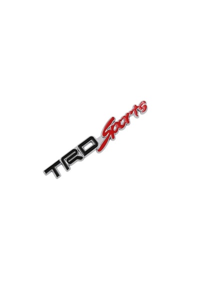 AKSOY TRD Sports Siyah Kırmızı Çamurluk ve Bagaj Logosu
