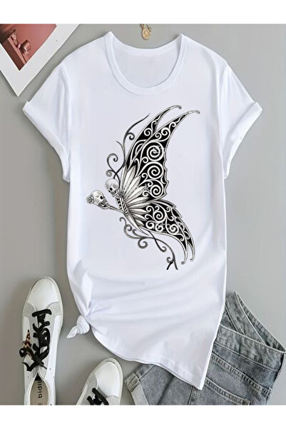 COZYWEAR White Oversize Printed T-Shirt