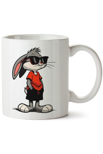 ET ERTAPASSAGE original creative designs Bugs Bunny Printed Porcelain Mug, Ma...