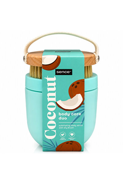 SENCE Set cadou îngrijire corporală Coconut Sence®, Scrub exfoliant & Perie