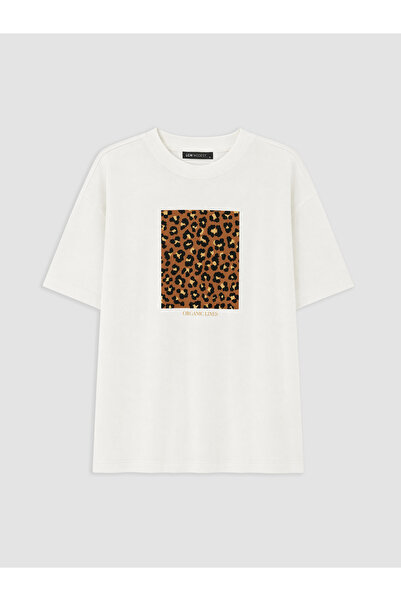 LC Waikiki Tricou pentru damă cu imprimeu cu gât crew