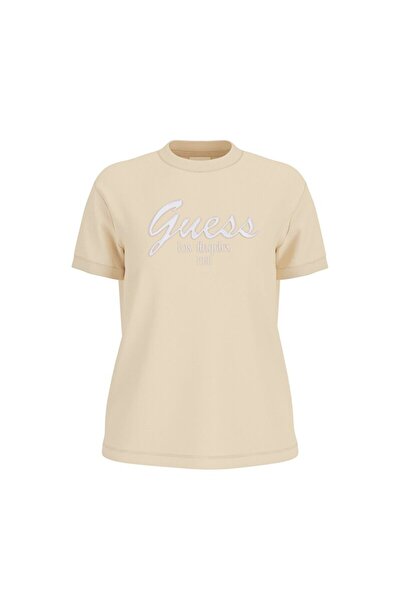 Guess Tricou Andrea Cn Ss pentru femei V6Gı16K2983-G2N1 Galben