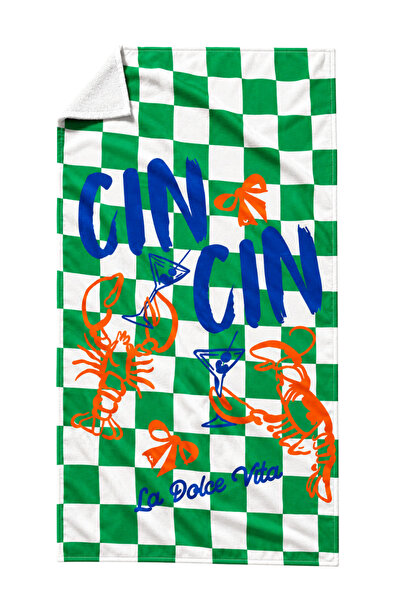 Cozy Home Heatwave Beach Towel Cin Cin Green