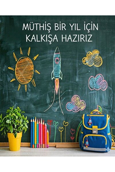 PROMISEBACKDROP2 Okulda İlk Günüm,Macera Başlıyor,Okul Etkinlik 150x200 Kumaş...