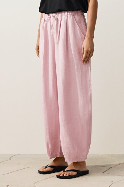 Oysho %100 Keten Balloon Pantolon