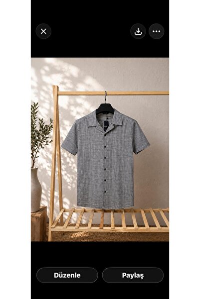 MFZ Giyim Keten Summer Apaş Collar Men's Shirt_11