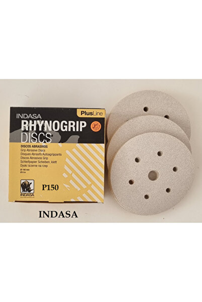 Discs Plus Line P150 7 Delik Yuvarlak Cırtlı Disk Zımpara Bir Kutu 50ad.