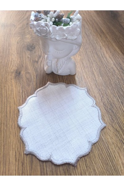 Esin Tasarımçeyizevi Cross-Stitch Embroidery-Ready Cocktail Presentation Napk...