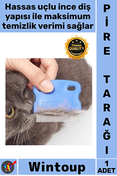 Wintoup # Comb Fine Toothed Ergonomic Pet Hair Care Protective Effective Prac...