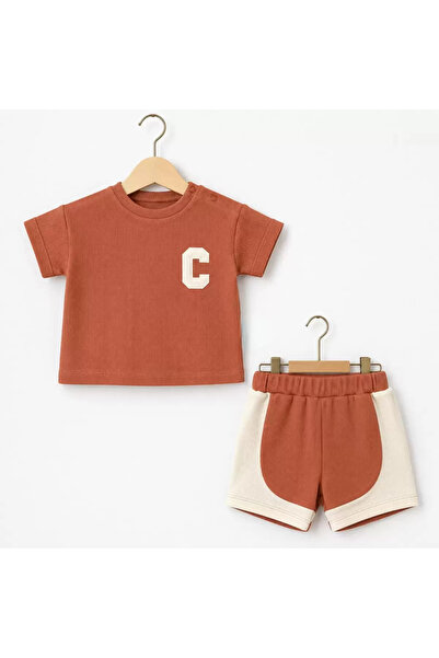 northcity n 6/24 Month Embroidered Waffle Fabric Baby Set - Organic Cotton an...
