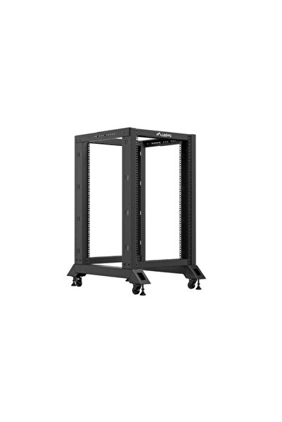 Lanberg Rack open frame de 19 inch, 18U, 600x800 mm, Negru