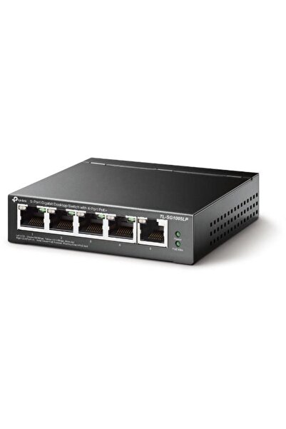 TP-LINK TL-SG1005LP Switch Gigabit PoE+ cu 5 porturi, 4x PoE, 40W, de birou