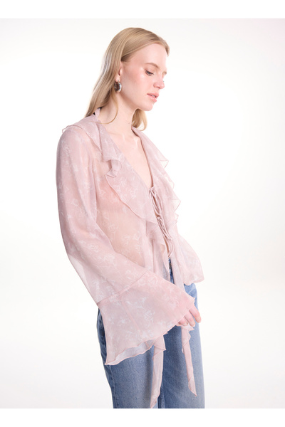Ted Baker Pembe Kadın Çiçek Desenli Bluz TBWRSH2003