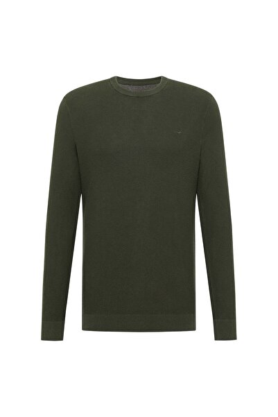 Mustang Herren Strickpullover - Elliot, Flat Knit, Baumwolle, Rundhals, einfa...