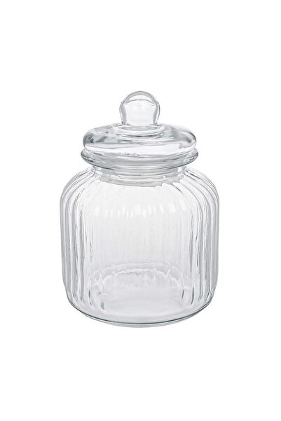 OEM Recipient decorativ din sticlă pentru bomboane, cu capac, transparent, 3-5l