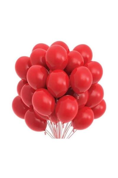 Onay Store 4 Pastel Red Balloons - Birthday Concept - Party Supplies - Bride ...