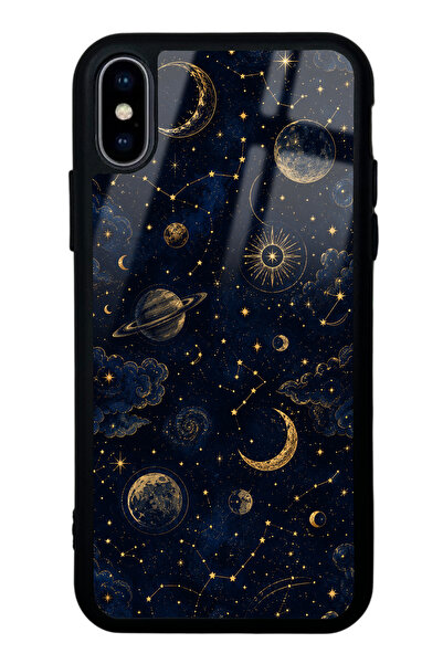 Spoyi iPhone Xs Max Celestial Night Tasarımlı Glossy Telefon Kılıfı