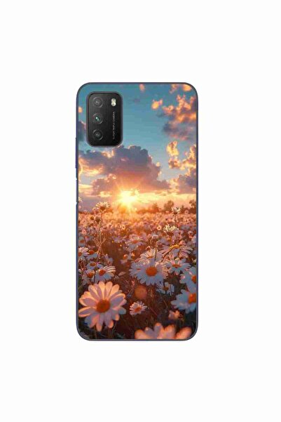 OEM Husa compatibila cu Xiaomi Poco M3 Silicon Gel Tpu Model Rasarit cu Flori