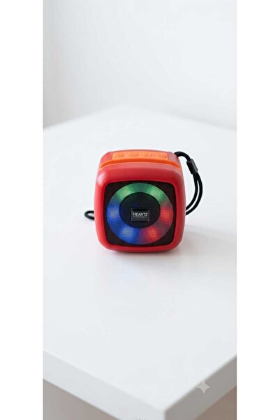 HEARTZ Bluetooth Hoparlör, RGB LED Işıklı, Telefon Standlı, USB Flash Bellek ...